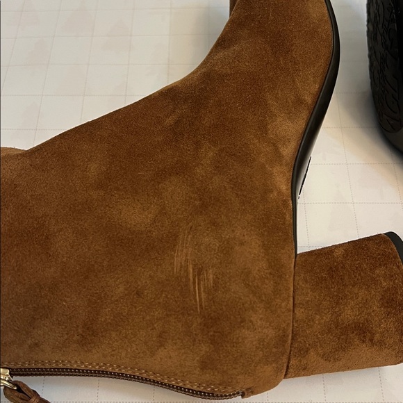 AGL ATTILIO GIUSTI LEOMBRUNI VETA SUEDE ANKLE BOOTS 35=5  COGNAC BROWN - Picture 11 of 16